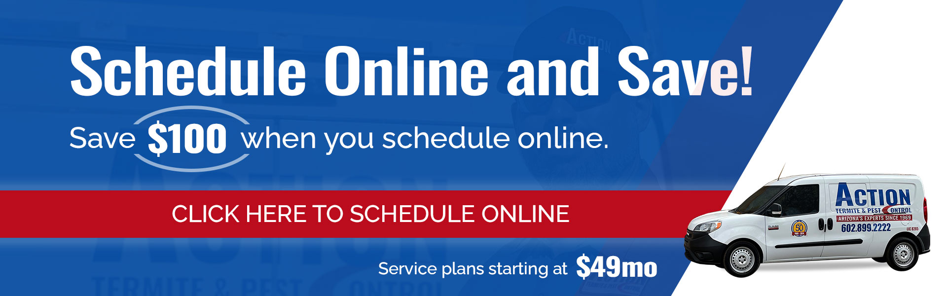 Schedule Online and Save $100! - CLICK HERE